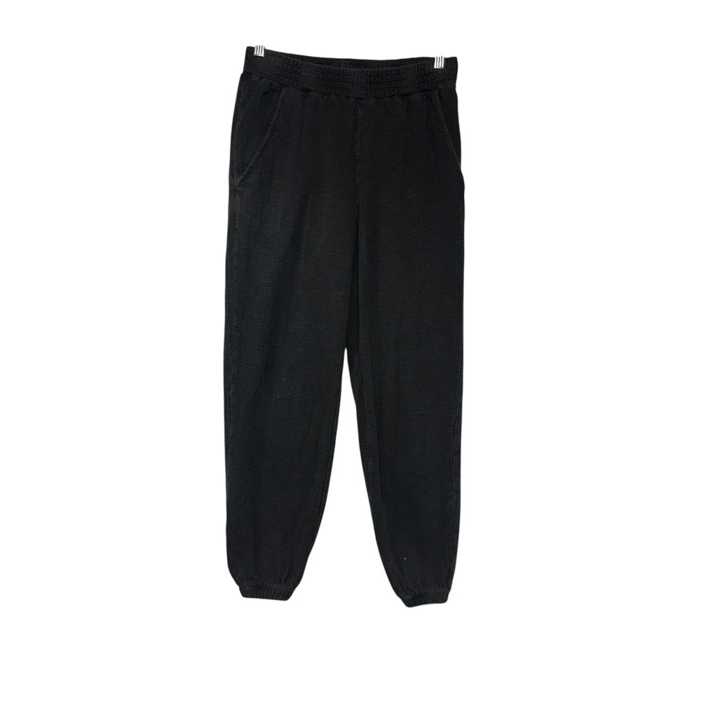 Apiece Apart Pants Dina Jogger Black Solid Pull-On Cotton Womens Size S